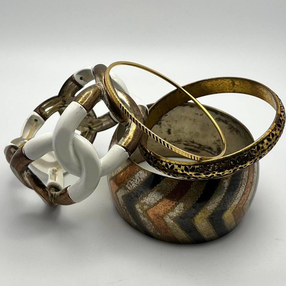 Vintage gold bracelet bundle